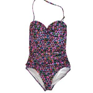 Anne Cole One Piece Swimsuit Colorful Size 10
